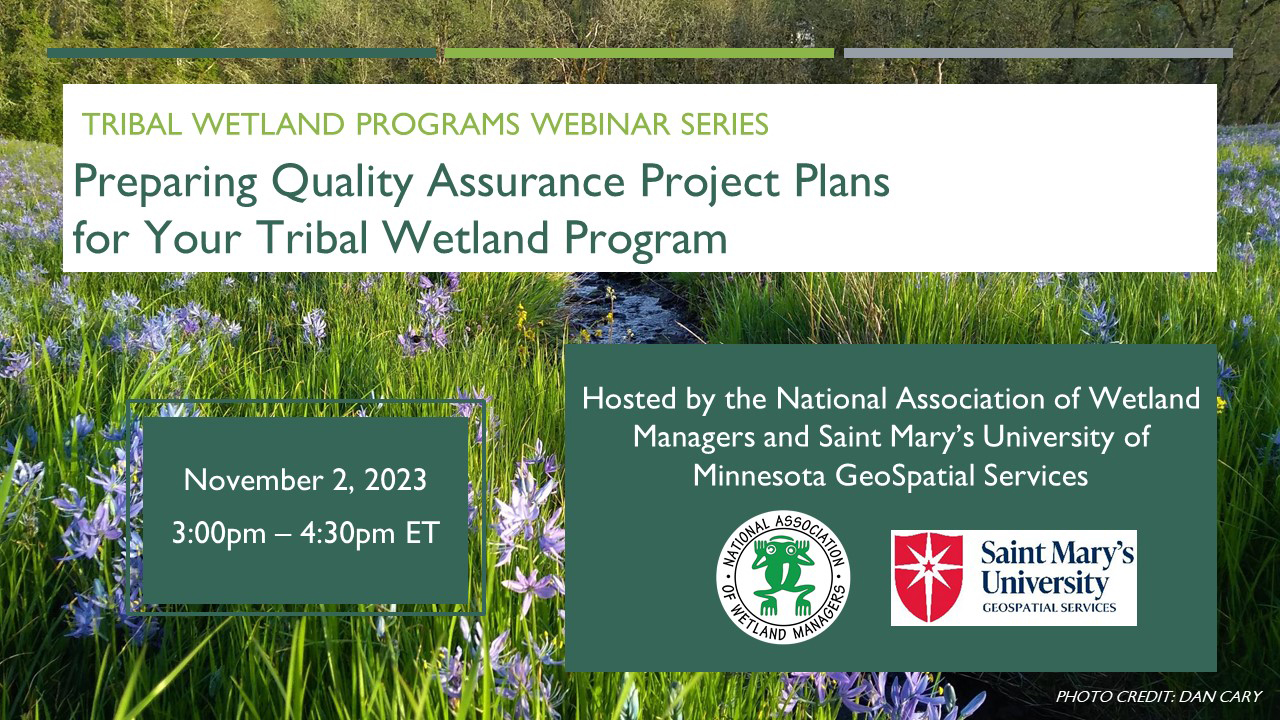 Part 1: Introduction: Portia Osborne, Project Manager, National Association of Wetland Managers