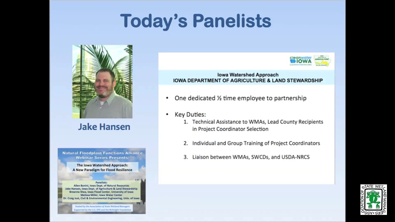 Part 3: Presenter: Jake Hansen, Iowa Department of Agriculture and Land Stewardship- Division of Soil Conservation and Water Quality