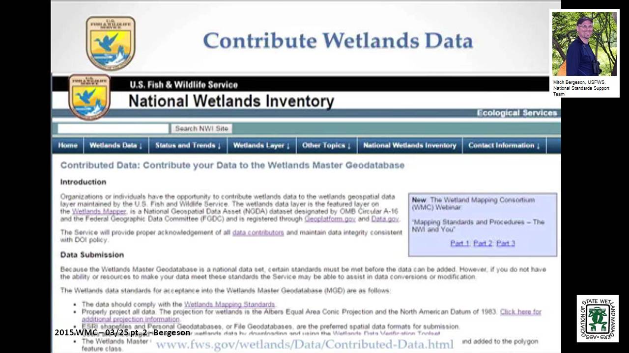 Part 2: Presenter: Mitch Bergeson, USFWS, National Standards Support Team; Questions/Answers