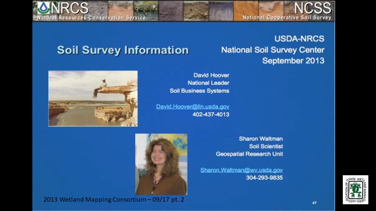 Part 2: Presenter: Sharon Waltman, USDA Natural Resources Conservation Service