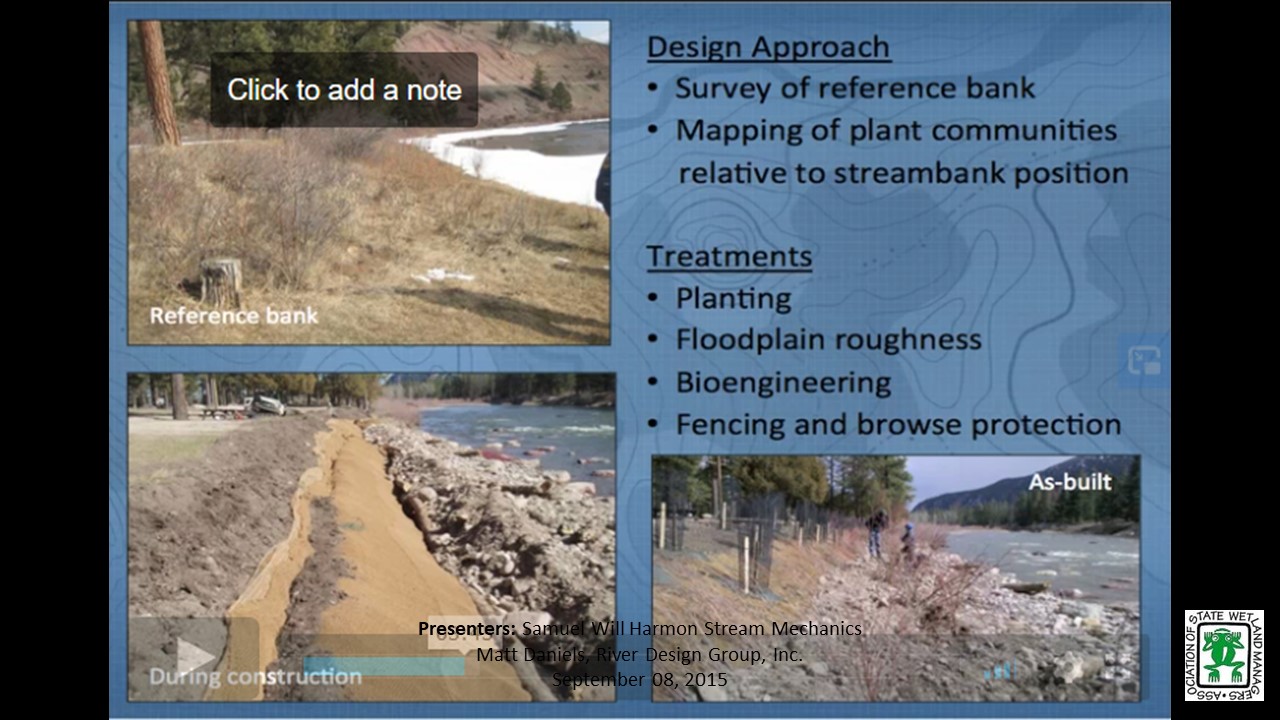 Part 5: Presenter: Matt Daniels, P.E., River Design Group	