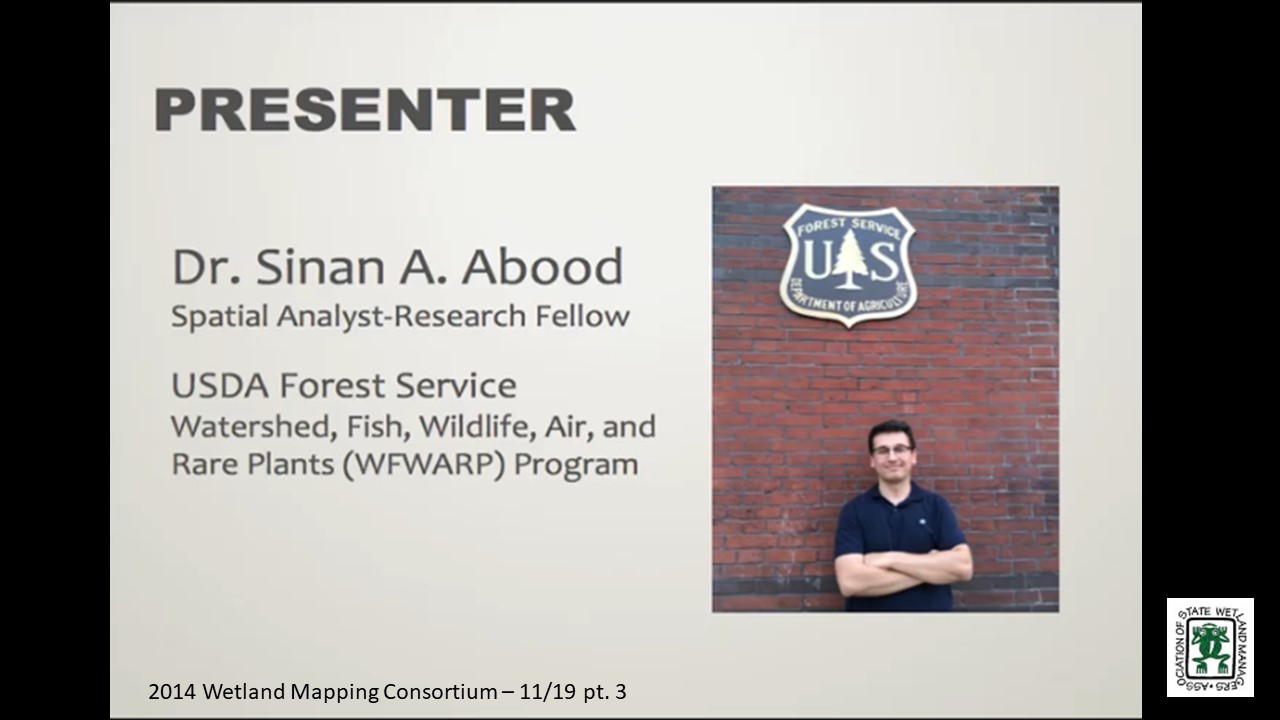 Part 3: Presenter: Sinan A. Abood, USDA Forest Service  