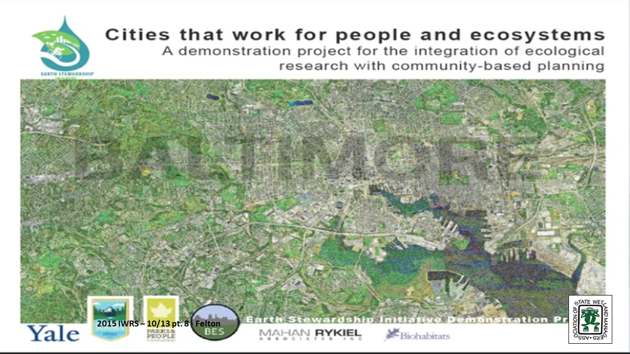 Part 8: Presenter: Alexander J. Felson, PhD RLA, Assistant Professor, Yale University School of Architecture & School of Forestry and Environmental Studies; Recommendations