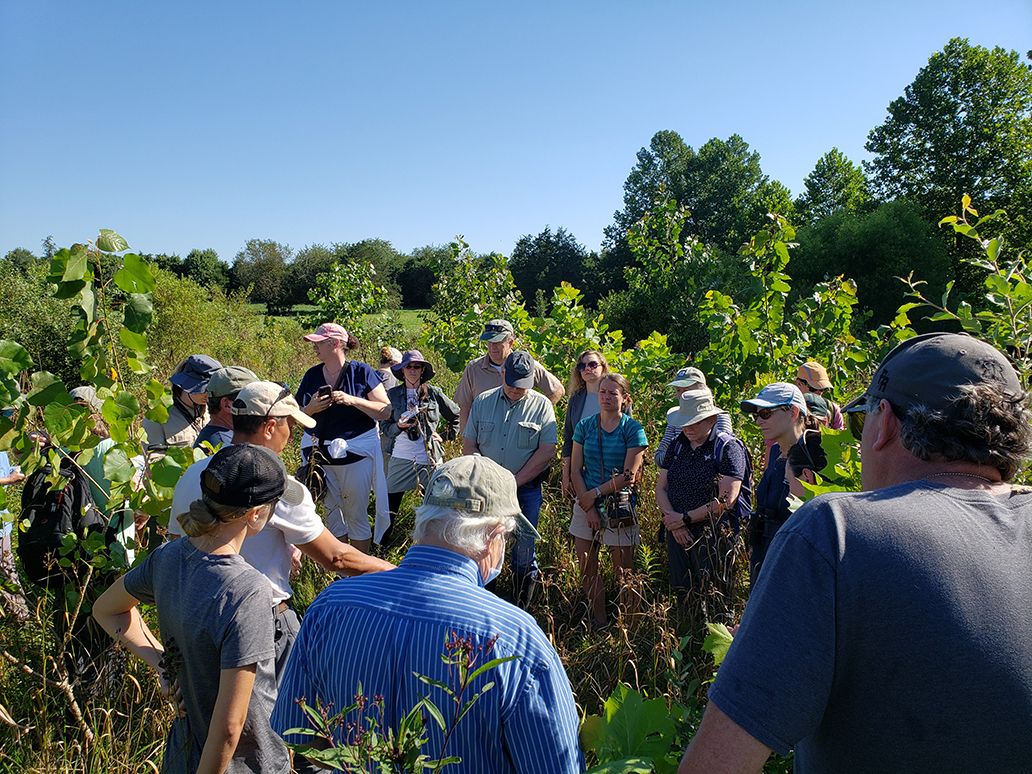 Jared Beard, WV State Soils Scientist and NRCS soils expert, explaining marl soils at the Morgan Wetland In Lieu Fee Site